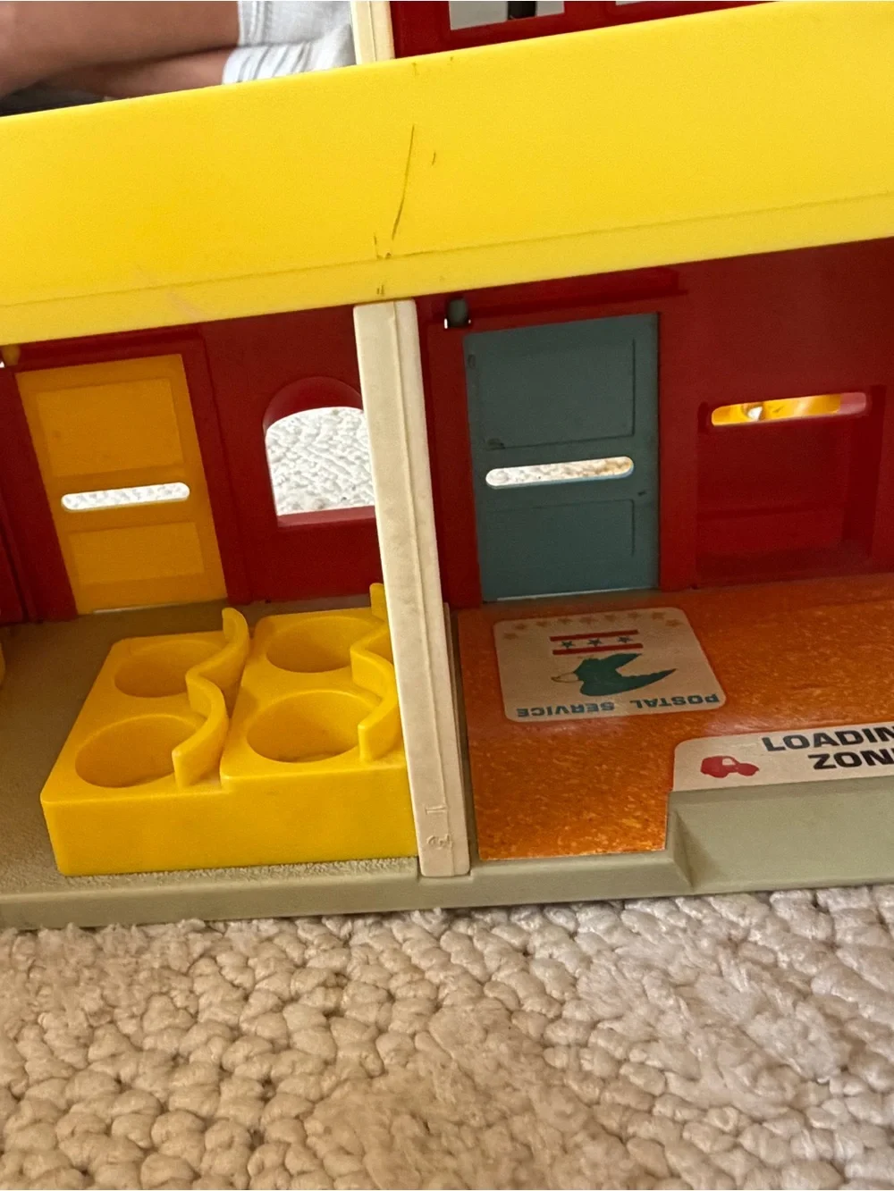 1973 Vintage Fisher-Price Play Family Village with accessories